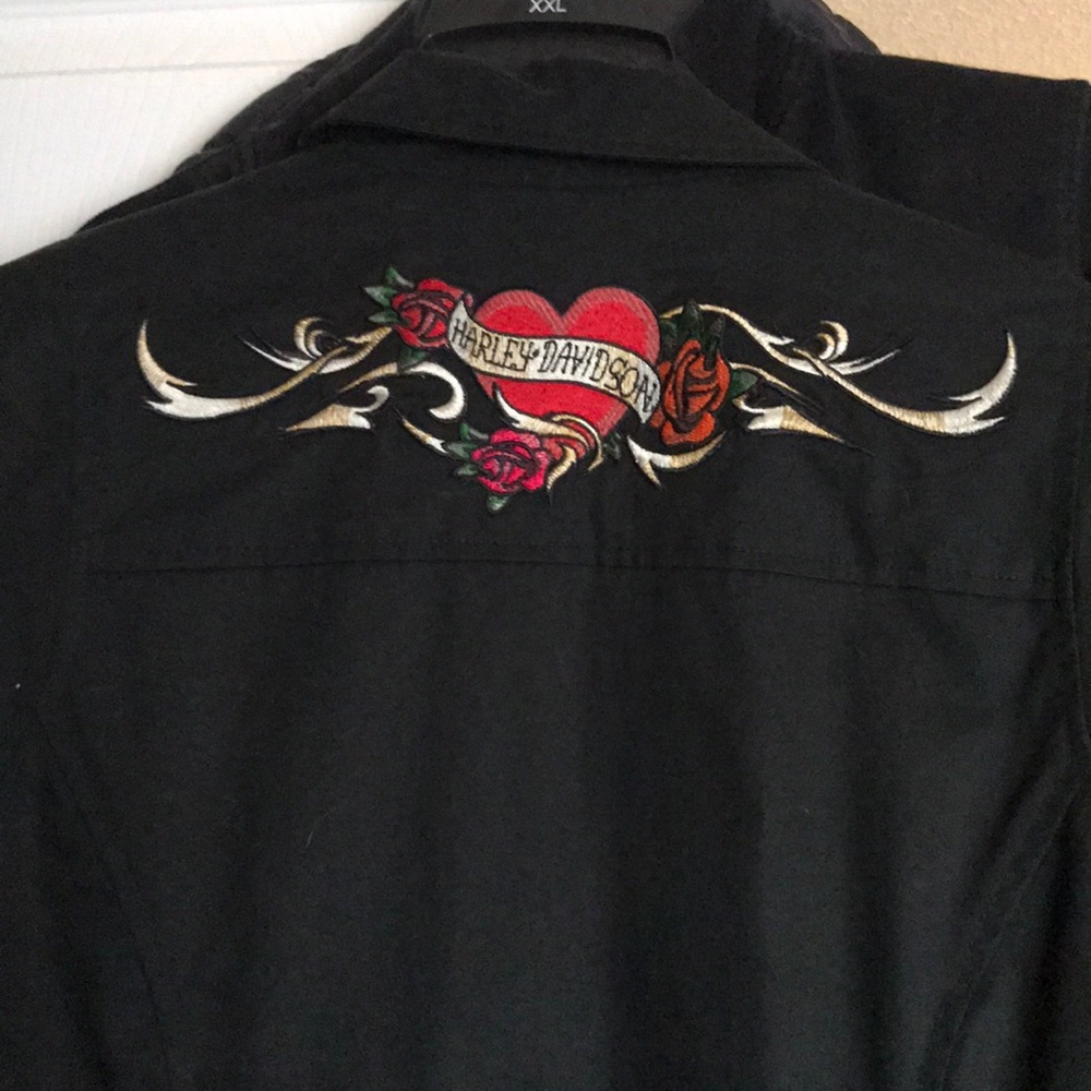 Black Harley Davidson Light weight jacket